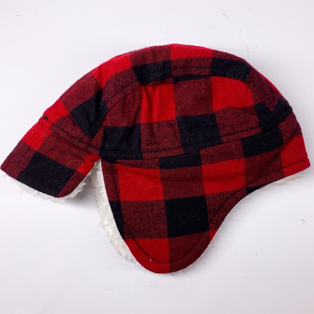 Tucker + Tate Ear Flap Buffalo Checker Hat - Picture 1 of 3